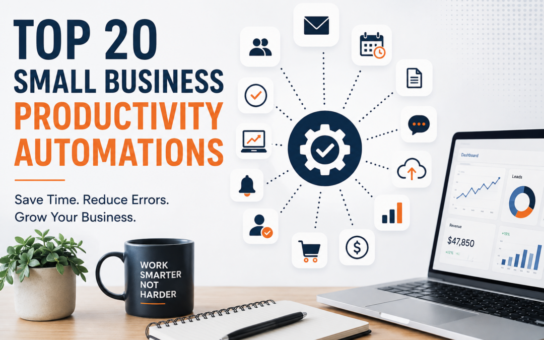 Top 20 Small Business Productivity Automations That Save Time, Reduce Errors, and Help You Grow